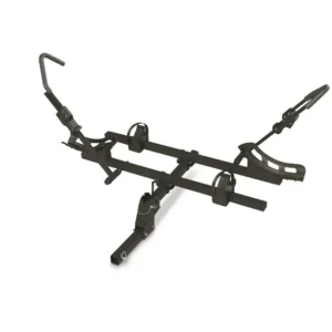 2 inch square receiver hitch tube adaptor on steel platform bike rack HB-304-2