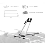 Professional Roof-Mounted Upright Bicycle Carrier (Model: BC001A) - Image 4