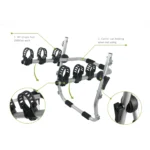 Heavy-Duty 3-Bike Rear Trunk Strap Carrier (Model: BC004) - Image 2