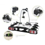 Heavy-Duty 3-Bike Towbar Platform Carrier (Model: TB009A3) - Image 2