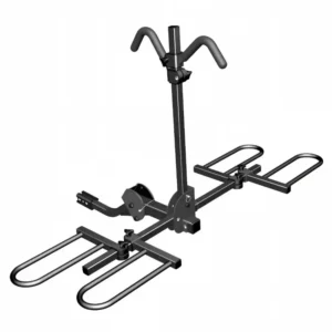 Heavy-duty e-bike hitch rack HB303 with dual hitch receiver size and foldable function