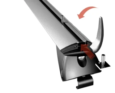 Integrated non removable quick open end caps for seamless T slot accessory installation