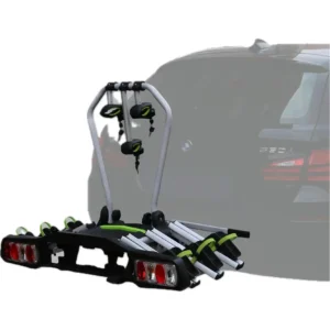 Flagship standalone towbar ball mounted 3 bike platform carrier rack with 13 pin full lighting connection