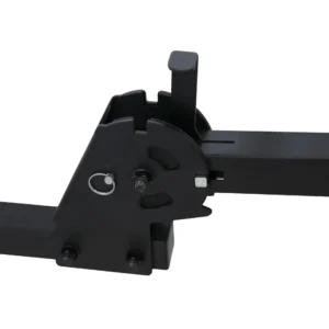 Smart rear tilting mechanism with quick release pin on platform bike carrier HB-304-2