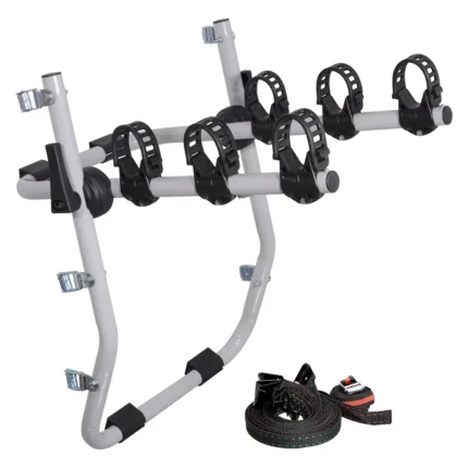 Heavy-Duty 3-Bike Rear Trunk Strap Carrier (Model: BC004)