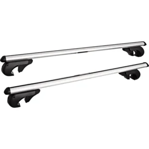 ISO tested universal aluminum open roof rail crossbars RB004 with integrated locking system